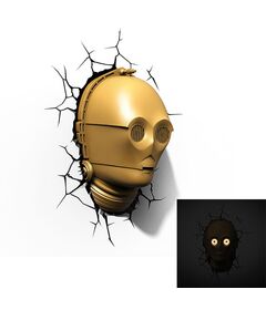 Star Wars: 3D C-3PO Wall Lamp