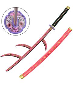 Katana Bamboo Demon Slayer Kokushibo w/Spikes