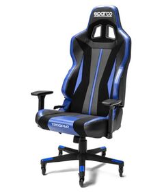 SPARCO Sedia Gaming Trooper Nera e Azzurra