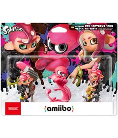Amiibo Splatoon 2 Pack 3 in 1 Octoling Boy/Girl/Octopus