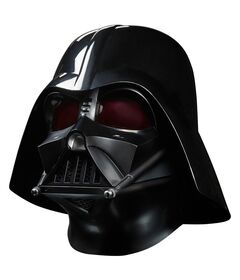HASBRO Features a detailed set, series-inspired design, multiple pieces and iconic breathing sounds. Comes with a base to increase display options.  Realistic interior and exterior reproduction of the iconic Darth Vader helmet with updated design, making it an epic addition to any Star Wars collection. This multi-piece Darth Vader helmet has magnetic connection points between the collar, mask and hood.