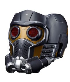 HASBRO Gear up as Peter Quill with this premium Marvel Legends role-playing helmet featuring details and design inspired by the movie.  Prepare for battle by pressing the button on the side of the helmet to activate the red LED light. Activate the sounds of the Marvel Legends Star-Lord premium electronic helmet with the touch of a button and jump into the galactic action. This premium electronic helmet features adjustable interior padding to ensure comfort for most users. Batteries not included.