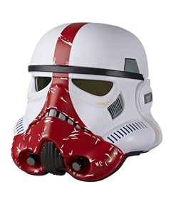 HASBRO The Black Series. Age:+8 years old. With the push of a button, fans and collectors can distort his voice to sound like that of an Incinerator Stormtrooper.