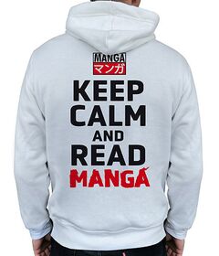 Hoodie Keep Calm Read Manga L TGGSWE003-L