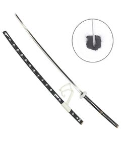 Katana Non Affilata One Piece Kikoku Bianca e Nera XL
