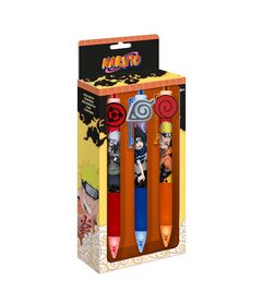 KIDS LICENSING Naruto Shippuden pack of 3 pens