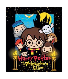 Harry Potter Chibi premium coral blanket 5904009031896