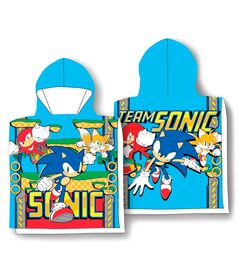 SEGA Sonic The Hedgehog microfibre poncho towel