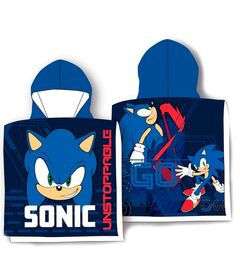 SEGA Sonic The Hedgehog cotton poncho towel