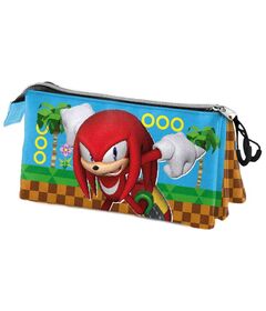 Sonic the Hedgehog Knuckles Run triple pencil case 8445118076875