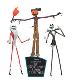 Disney Nightmare Before Christmas set 3 action figures 18cm 699788842744