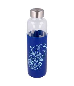 STOR Sonic The Hedgehog silicone cover glass bottle 585ml