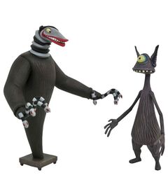 Nightmare Before Christmas Creature under the Stairs And Cyclops pack figure 18cm