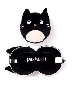 PUCKATOR Relaxeazzz Fine feline cat travel pillow eye mask