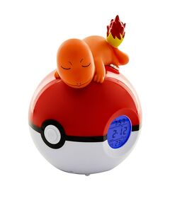 Pokemon Charmander Sleeping with Poke Ball Table Watch