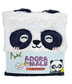 PUCKATOR Adoramals Panda Bear A5 plush notebook