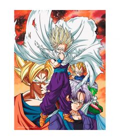 SD TOYS Dragon Ball Z Heroes vs Cell glass poster