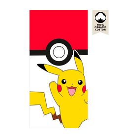 Pokemon Pikachu Pokeball beach towel cotton 8436580114592