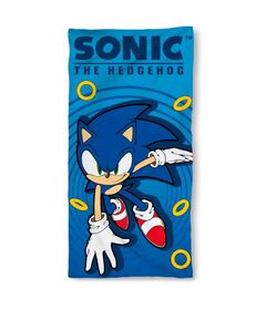 Sonic The Hedgehog microfibre beach towel