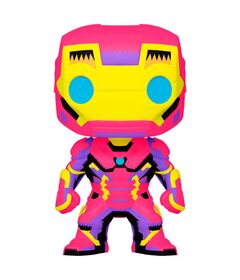 FUNKO POP figure Marvel Iron Man Black Light Exclusive