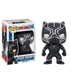 FUNKO POP Captain America Civil War Black Panther Bobble 130 7229