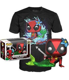 Funko Set figure POP & Tee Marvel Deadpool Mermaid Exclusive (S)