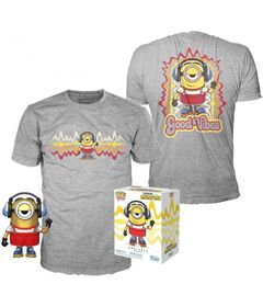 Funko Set figure POP & Tee Minions Roller Skating Stuart Metallic Exclusive (M)