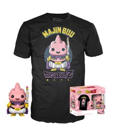 Funko Set figure POP & Tee Dragon Ball Z Majin Buu Exclusive (S)