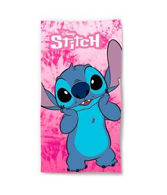 Disney Stitch Pink microfibre beach towel 8435631339489