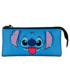 Disney Stitch Tongue triple pencil case 8445118063554