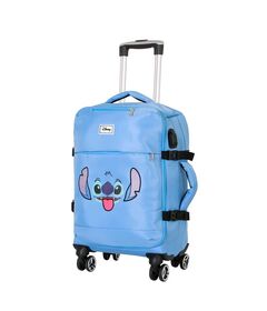 KARACTERMANIA Disney Stitch Face trolley suitcase 55cm