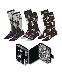 CERDÁ Disney Villains pack 3 adult socks