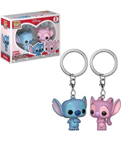 Pocket POP pack 2 keychain Disney Stitch & Angel 889698363709