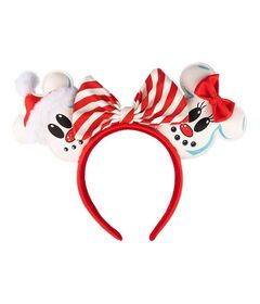 LOUNGEFLY Loungefly Disney Snowman Mickey Minnie headband