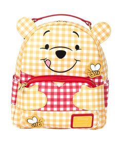 Loungefly Disney Winnie the Pooh Gingham backpack 25cm 671803404922