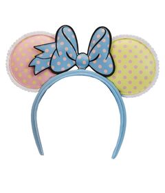 LOUNGEFLY Loungefly Disney Minnie Mouse Pastel Polka Dot ear headband