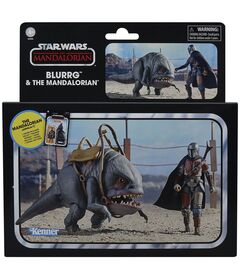 Star Wars The Mandalorian - Blurrg & Mandalorian set 2 figures 9,5cm 5010996254702