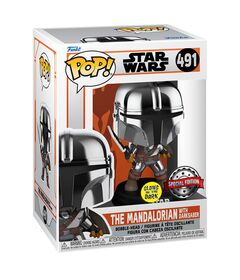 Funko Pop! Star Wars The Mandalorian with Dark Saber Exclusive 491