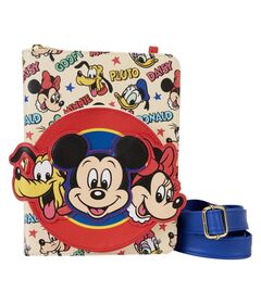 Loungefly Disney Classic Mickey and Friends crossbody journal 671803530355