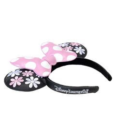 LOUNGEFLY Loungefly Disney Minnie Floral Rock the Dots ear headband