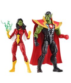 Marvel Avengers Beyond Earth Mightiest Skrull Queen & Super Skrull figures 15cm