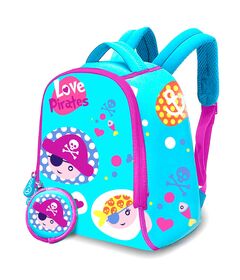 Love Pirates Backpack + purse neoprene backpack 25cm 8435507833509