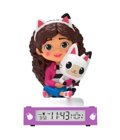 KIDS LICENSING Gabbys Dolls House 3D lamp with alarm clock