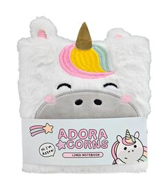 PUCKATOR Adoracorns Unicorn A5 plush notebook