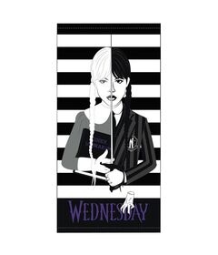 Wednesday microfibre beach towel 8435746907566