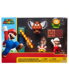 Nintendo Super Mario Lava Castle diorama set