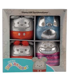 JAZWARES Squishmallows Disney pack 4 plush toys 12cm