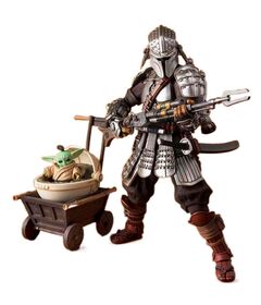Star Wars Ronin Mandalorian Beskar Armor & Grogu figure 18cm 4573102620934