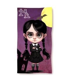 Gothic Girl cotton beach towel 8435631339113
