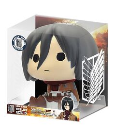 PLASTOY Money Box Chibi Attack on Titan Mikasa 80075